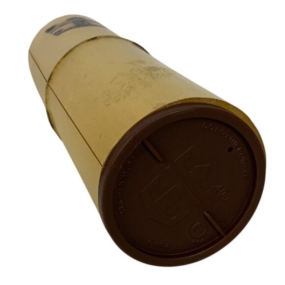 Royal Caribbean Bamboo Tiki Style Tumbler Lid & Straw 16 Oz Reusable Travel Cup - Picture 4 of 7